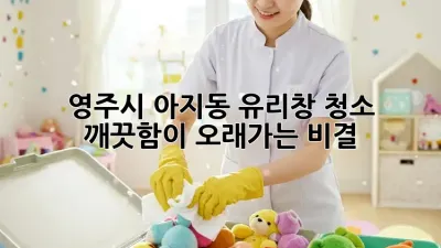 영주시 아지동 유리창 청소, 깨끗함이 오래가는 비결!