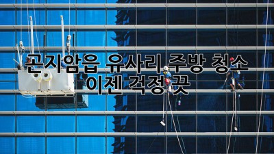 곤지암읍 유사리 주방 청소, 이젠 걱정 끗! ✨
